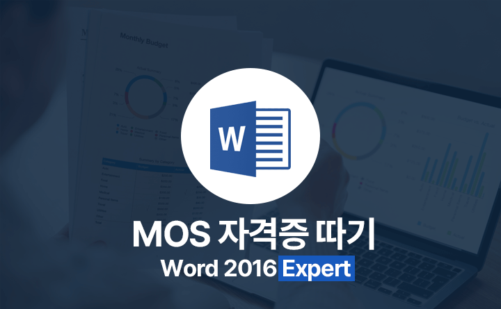 취업준비 시작하자 - MOS 자격증 따기 (MS Word 2016 Expert) 강사 강태안