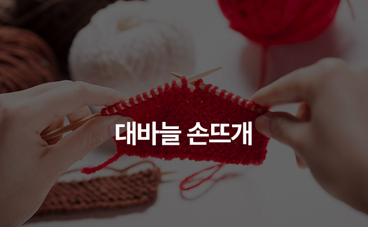 느림의 미학, 처음 만나는 대바늘 손뜨개
