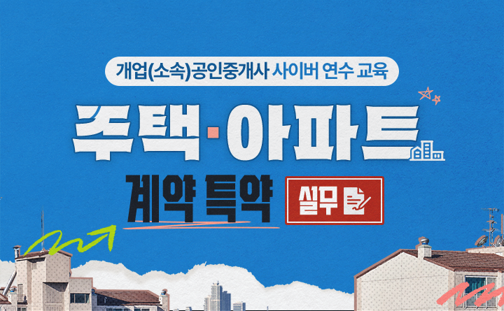 개업(소속)공인개업(소속)공인중개사 주택·아파트 계약 특약 실무