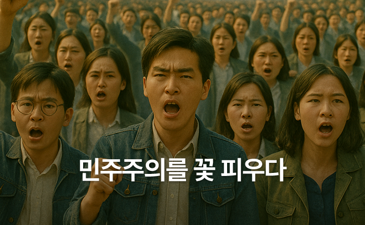 민주주의를 꽃 피우다