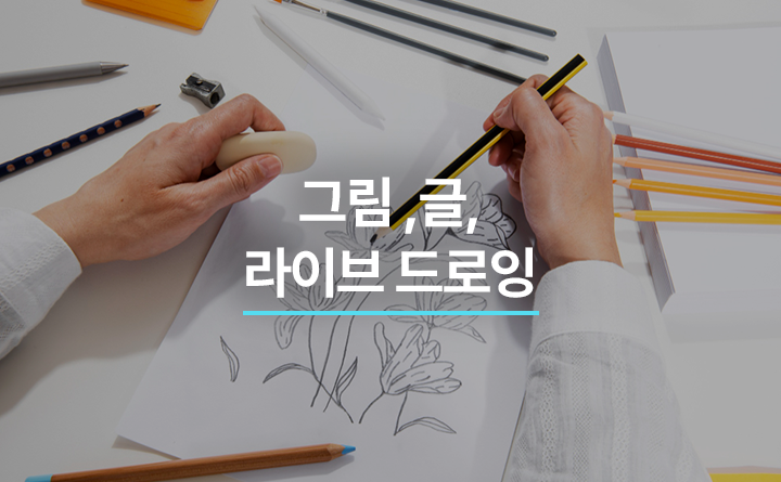 그림, 글, 라이브 드로잉