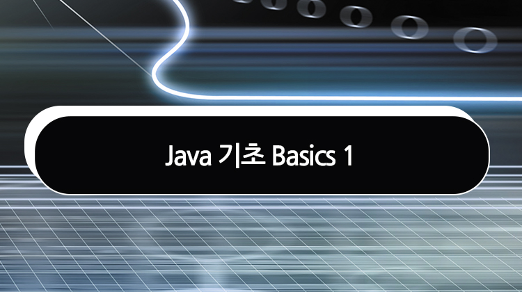 Java 기초 Basics 1
