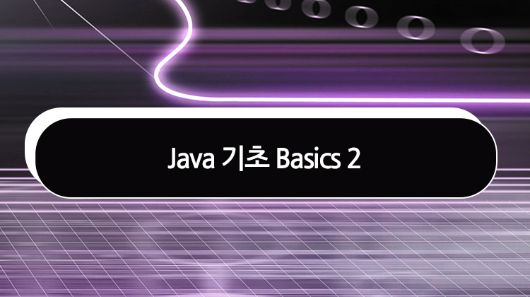 Java 기초 Basics 2